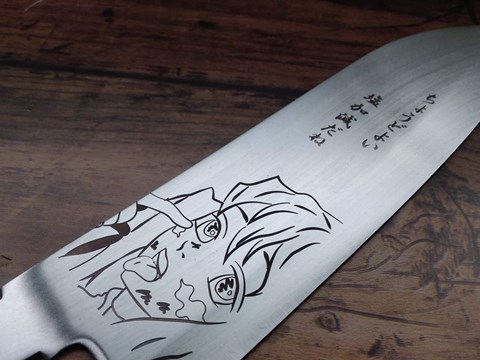 Should laser engrave on Japanese kitchen knives?