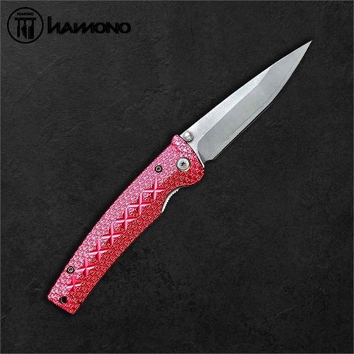 MCUSTA Folding Knife – Sanmai VG10 Core Red Handle
