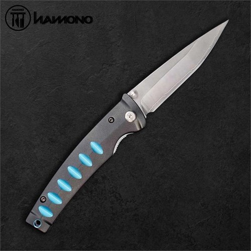 MCUSTA Folding Knife – Sanmai VG10 Core Dark Green Handle