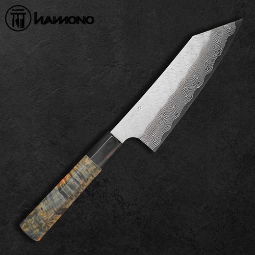 Dao Đa Năng Kiritsuke Santoku Nigara 180mm Thép SPG STRIX (LIMITED)