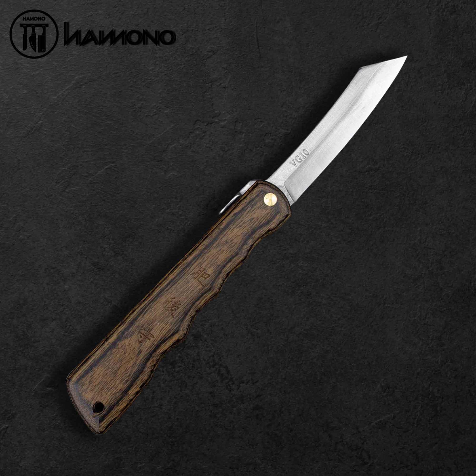 Dao Gấp Higonokami Woody VG-10 Brown