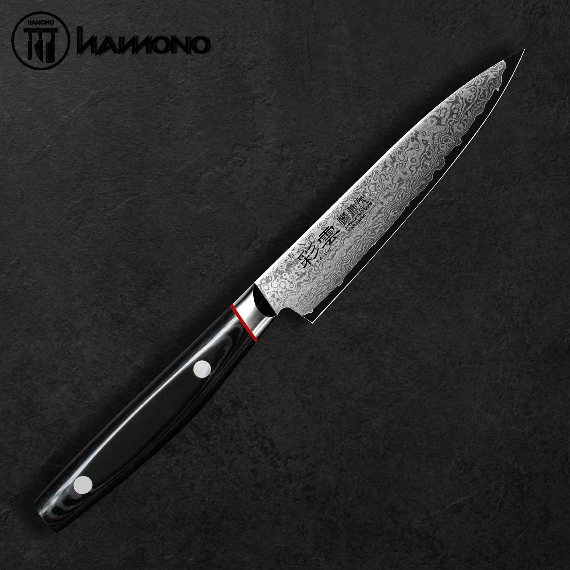 Dao Đa Năng Petty Saiun 120mm Thép Damascus VG10