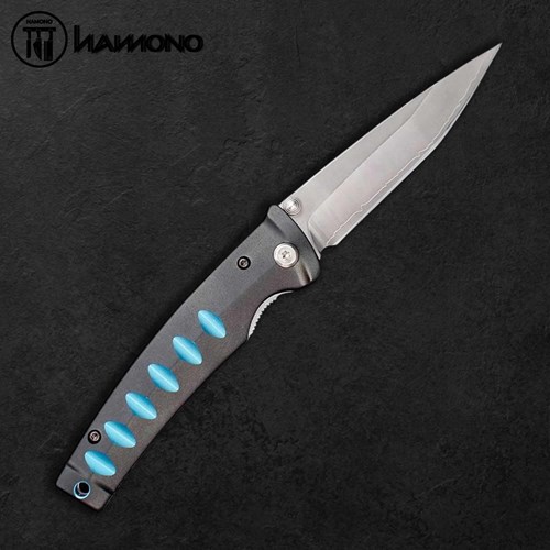 Dao Gấp MCUSTA Sanmai Lõi VG10 Cán Xanh Đen